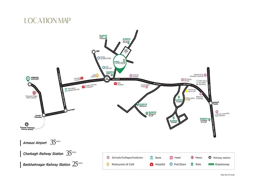 Eldeco Latitude 27 location map